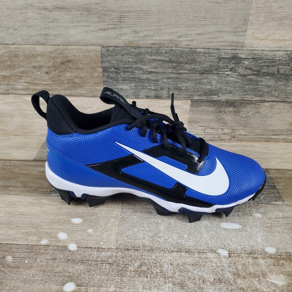 Nike Alpha Menace 4 Shark Mens Shoes Sz 13 Blue Bright White Football Cleats